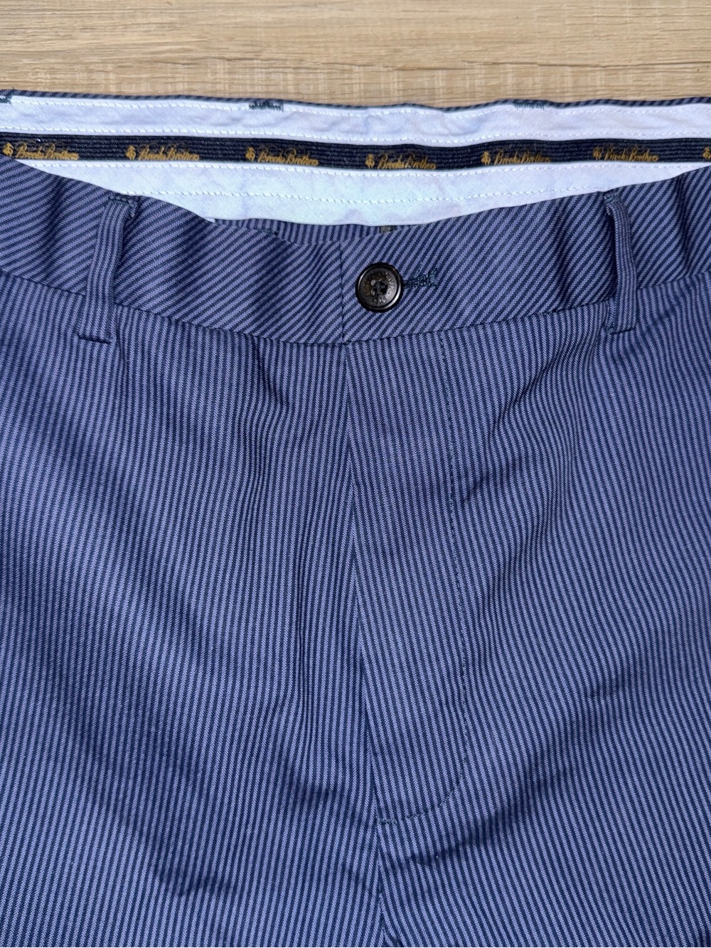 Brooks Brothers Navy Pinstripe Men’s Dress Pants - Picture 2 of 6